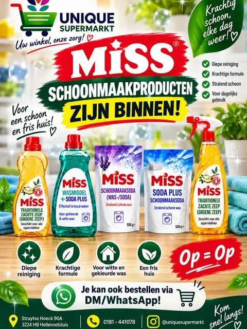 Miss schoonmaakproducten
