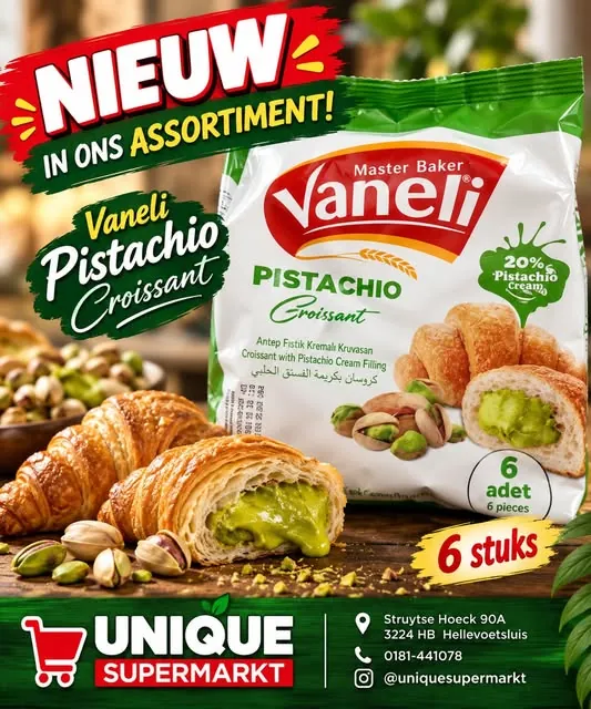 Vaneli pistache croissants
